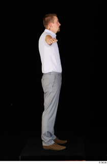  Oris brown shoes business dressed grey trousers standing t-pose white shirt whole body 0007.jpg